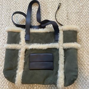 UGG suede handbag fur